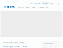 Tablet Screenshot of ipreo.com